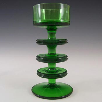 (image for) MARKED Wedgwood Green Glass Sheringham Candlestick RSW13/3