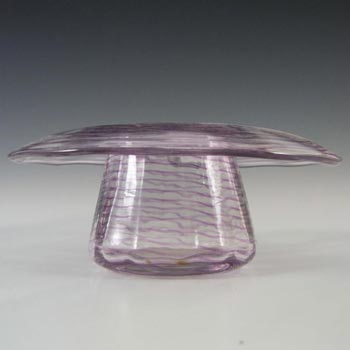 (image for) Stevens + Williams / Royal Brierley Purple Glass Trailed Posy Bowl