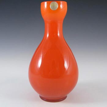 (image for) Elme 1970's Swedish/Scandinavian Orange Cased Glass Vase