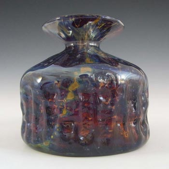 (image for) Mdina 'Tortoiseshell' Maltese Brown Glass Vase - Signed