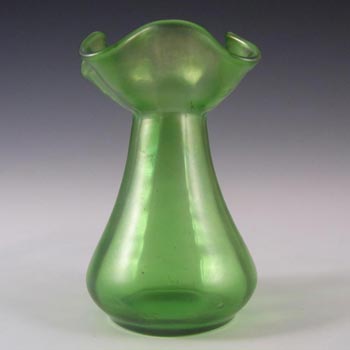 Loetz / Lötz Art Nouveau Green Glass Creta Glatt Vase