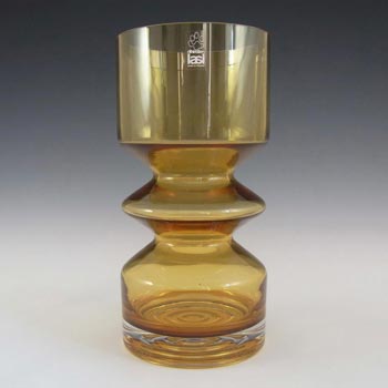 (image for) Riihimaki #1472 Riihimaen Tamara Aladin Amber Glass Vase