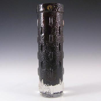 (image for) Riihimaki #1461 Riihimaen Tamara Aladin Brown Textured Glass Vase
