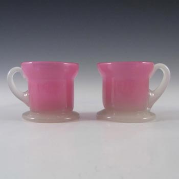 (image for) Pair of Stevens + Williams Stourbridge Alabaster Glass Cups