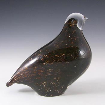 Wedgwood Brown Glass Partridge Bird RSW233 - Marked #1