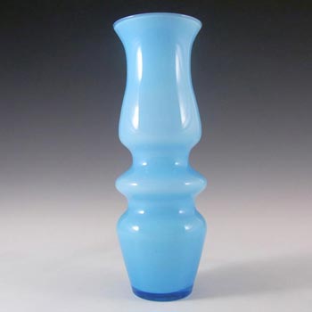 (image for) Ryd Swedish / Scandinavian Blue Cased Glass Hooped Vase