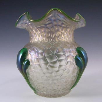 (image for) Art Nouveau 1900's Iridescent Kralik Glass "Martelé" Vase