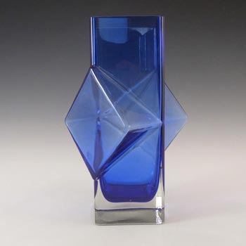 (image for) Riihimaki #1388 Erkkitapio Siiroinen Blue Glass Pablo Vase
