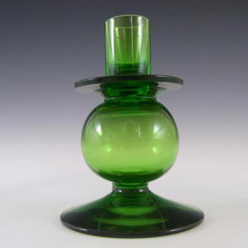 (image for) Wedgwood Green Glass Bulbous Candlestick RSW152