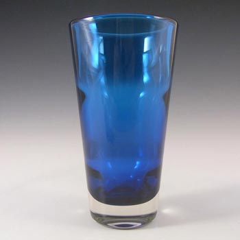(image for) Whitefriars #9584 Cased Blue Glass Flared Vase
