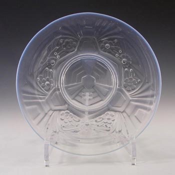 (image for) Jobling #6000 Art Deco Opaline/Opalescent Glass Flower Plate