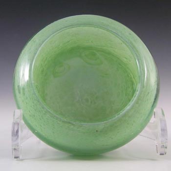 (image for) Nazeing British Clouded Mottled Green Bubble Glass Bowl
