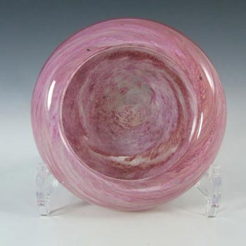 (image for) Nazeing British Clouded Mottled Pink Bubble Glass Bowl