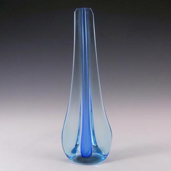 (image for) Galliano Ferro Murano Sommerso Blue Glass Stem Vase