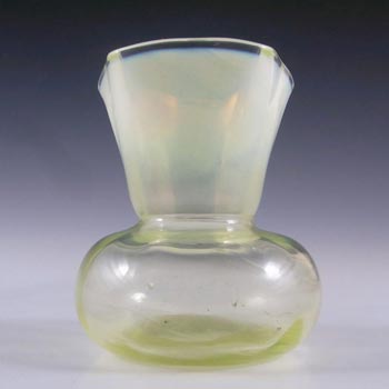 (image for) Thomas Webb Victorian Vaseline / Uranium Opalescent Glass Vase