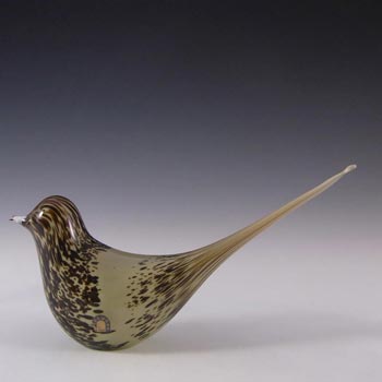 Wedgwood Glass Long-Tailed Bird Paperweight RSW73 - Marked