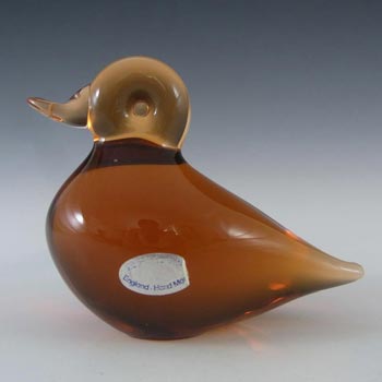 (image for) Wedgwood Topaz/Amber Glass Duckling RSW425 - Marked