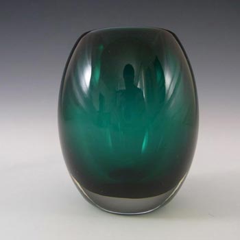 Whitefriars #9518 Baxter Green Glass Ovoid Vase