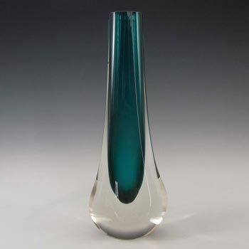 (image for) Whitefriars #9571 Green Glass Teardrop Vase