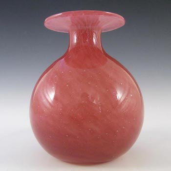 (image for) Nazeing? British Clouded Mottled Pink Bubble Glass Vase