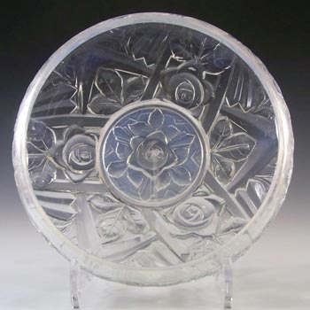 (image for) Jobling #8000 Art Deco Opaline/Opalescent Glass Tudor Rose Bowl