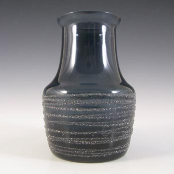 Sea Glasbruk Swedish Smoky Blue Grey Glass Vase - Rune Strand