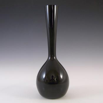 Elme Vintage Swedish/Scandinavian Black Glass Vase