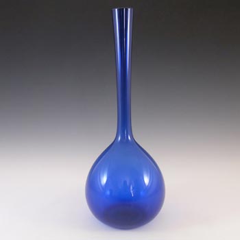 (image for) Elme Swedish/Scandinavian Blue Uncased Glass 13" Vase