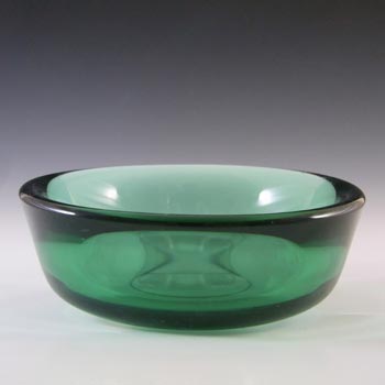 MARKED Orrefors Sven Palmqvist Green Glass Fuga Bowl
