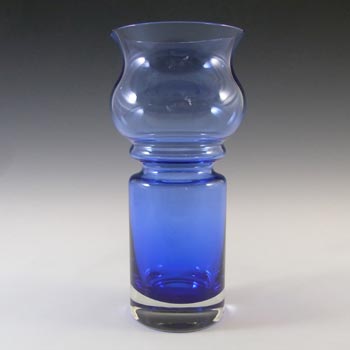 (image for) Riihimaki #1513 Riihimaen Lasi Oy Blue Glass 'Tulppaani' Vase
