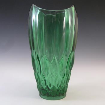 (image for) Sklo Union Rudolfova Green Glass Vase by Václav Hanuš #12992