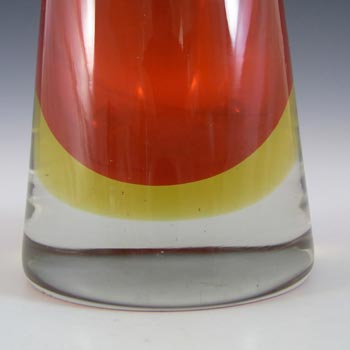 Murano/Venetian Red & Amber Sommerso Glass Jug/Vase - £61.75