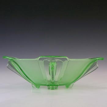 (image for) Stölzle #19280 Czech Art Deco Uranium Green Glass Bowl