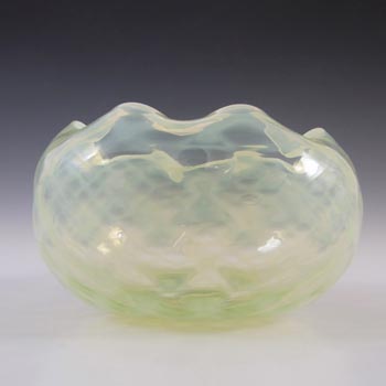(image for) Victorian Antique Vaseline/Uranium Opalescent Glass Bowl