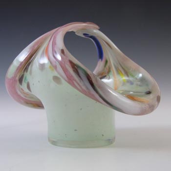 (image for) Vasart or Strathearn Pink & Green Mottled Glass Bowl B003