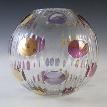(image for) Borske Sklo Czech Glass 'Nemo' Globe Vase by Max Kannegiesser