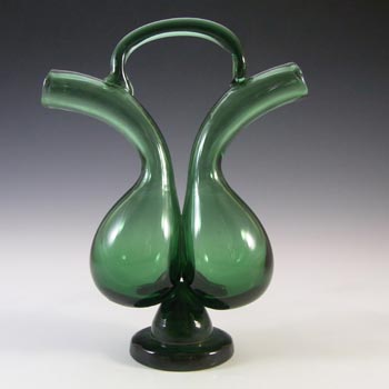 (image for) Empoli Verde Italian Green Glass Vase / Vinegar & Oil Dispenser