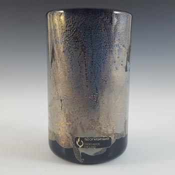 (image for) MARKED Isle of Wight Studio / Harris 'Azurene Black' Glass Vase
