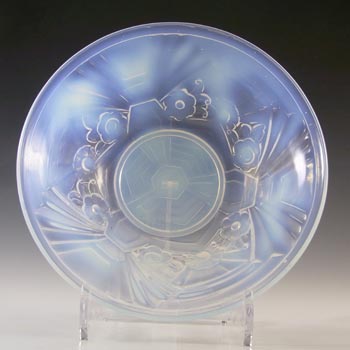 (image for) Jobling #6000 Art Deco Opaline/Opalescent Glass Flower Bowl