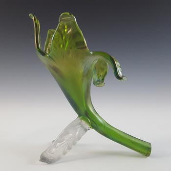 (image for) Kralik Art Nouveau 1900's Iridescent Floriform Glass Vase