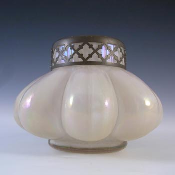 (image for) Kralik Art Nouveau Iridescent Mother-of-Pearl Glass Posy Vase
