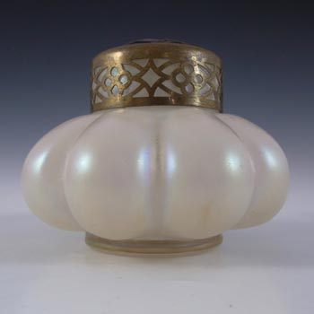 (image for) Kralik Art Nouveau Iridescent Mother-of-Pearl Glass Posy Vase