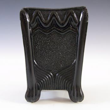 (image for) Sowerby Victorian Black Milk Glass Vitro-Porcelain Spill Vase
