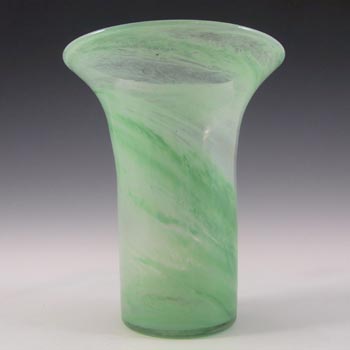 (image for) Nazeing British Clouded May Green Bubble Glass Vase #36/7