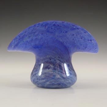 (image for) Nazeing Clouded Mottled Blue Bubble Glass Posy Vase #1710