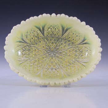 (image for) Davidson Primrose Pearline Vaseline Glass 'William & Mary' Bowl