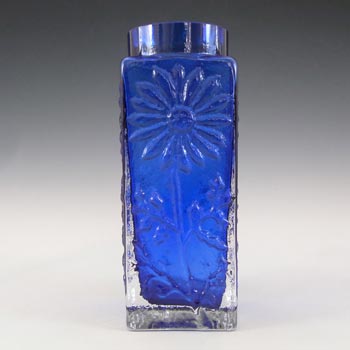 (image for) Dartington Blue Glass Frank Thrower 'Marguerite' Flower Vase FT228