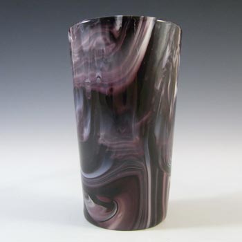 (image for) Sowerby MARKED Victorian Purple Malachite/Slag Glass Tumbler