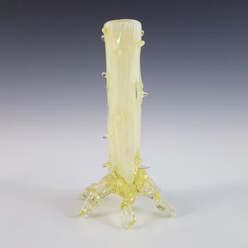 (image for) John Walsh Victorian Vaseline / Uranium Glass Thorn Vase