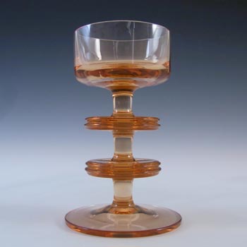 (image for) Wedgwood Topaz Glass Two Ring Sheringham Candlestick RSW13/2